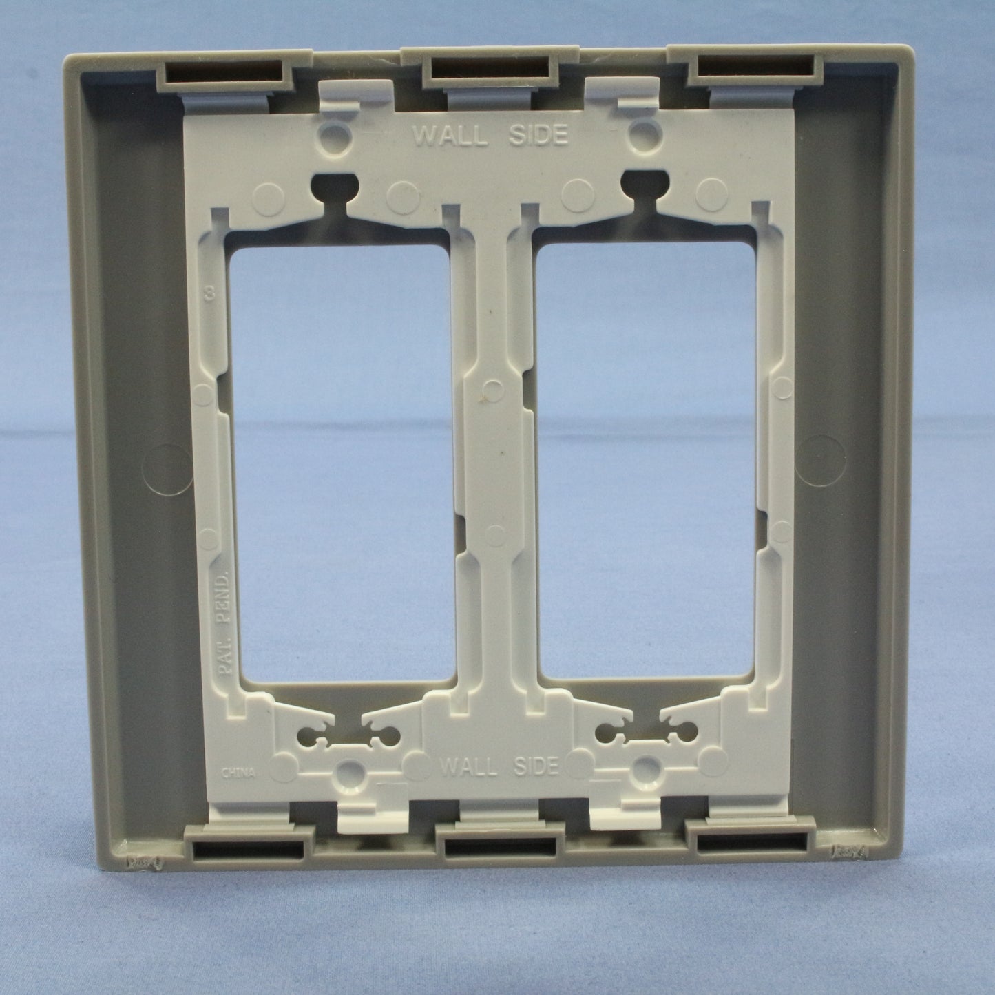 Leviton SJ262-SGY Gray 2-Gang Midway Decora Screwless Wallplate Gfci Cover 20pcs
