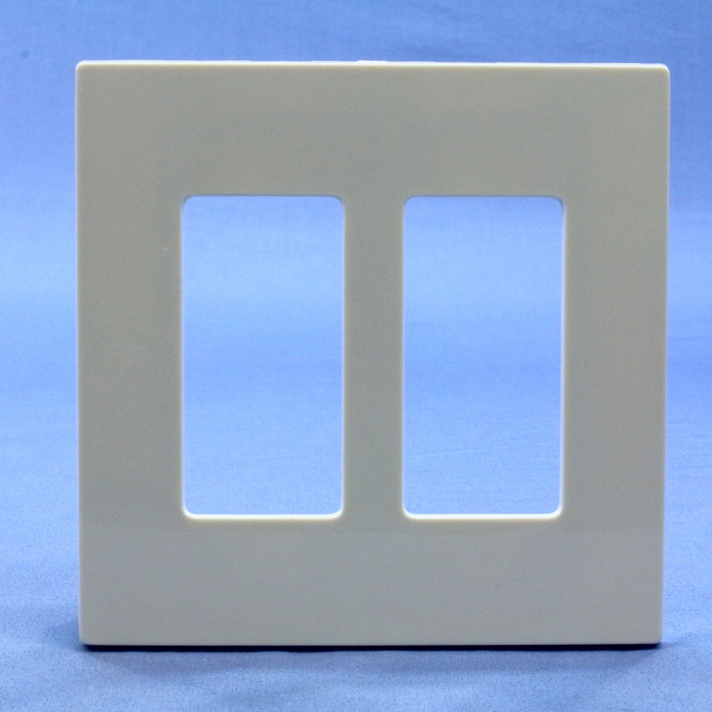 Leviton SJ262-ST Lt Almond 2-Gang Midway Decora Screwless Wallplate Covers 20pcs