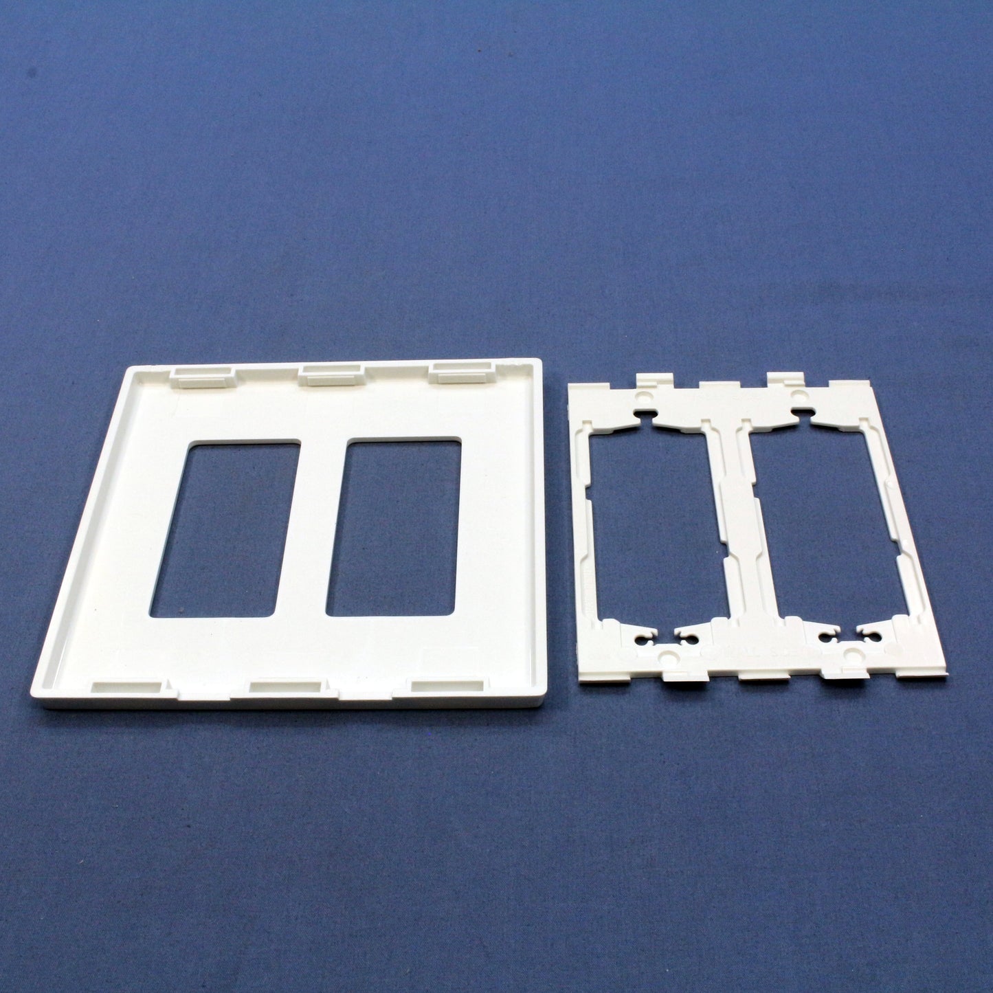 Leviton White 2-Gang Midway Decora Screwless Wallplate Cover Gfci Gfi SJ262-SW