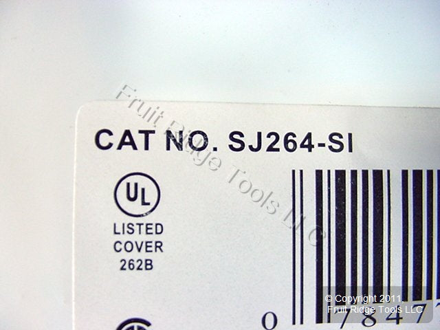 Leviton SJ264-SI Ivory 4-Gang 4-Decora Unbreakable Nylon Midway Screwless Cover