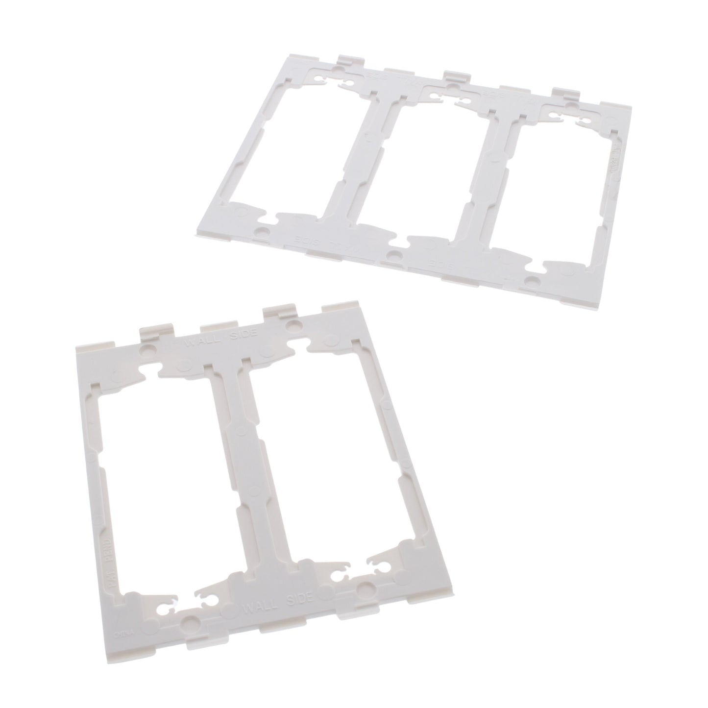 Leviton SJ265-SI Ivory 5-Gang Decora Unbreakable Nylon Midway Screwless Cover