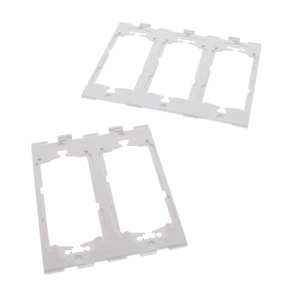 Leviton SJ265-SI Ivory 5-Gang Decora Unbreakable Nylon Midway Screwless Cover
