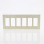 Leviton SJ266-SA Almond 6-Gang Decora GFCI GFI Midway Screwless Cover Plate