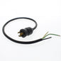 Leviton- Black 2Ft 12/3 SJOOW Wire with LOCKING NEMA L5-20P Plug On End