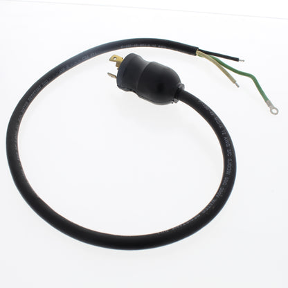 Leviton- Black 2Ft 12/3 SJOOW Wire with LOCKING NEMA L5-20P Plug On End