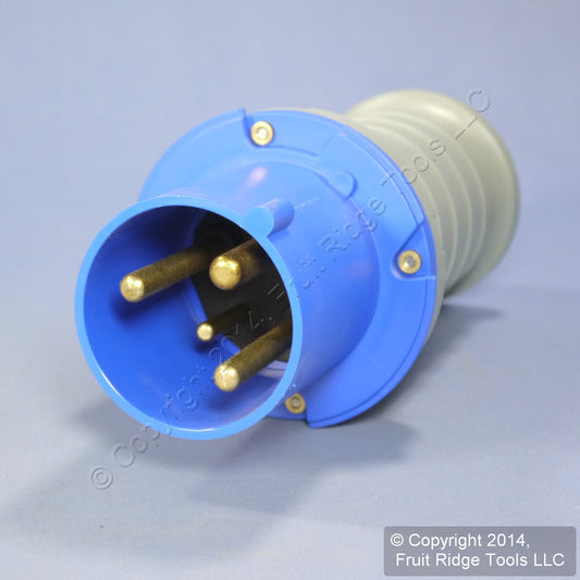 Leviton International-Rated Splashproof Pin & Sleeve Plug 63A 250VAC SP363P6