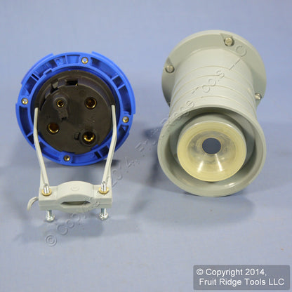 Leviton International-Rated Splashproof Pin & Sleeve Plug 63A 250VAC SP363P6