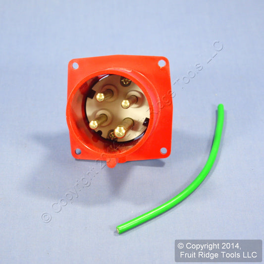 Leviton Industrial Pin & Sleeve Splashproof Plug Inlet 30A 480VAC 3� SP430B7
