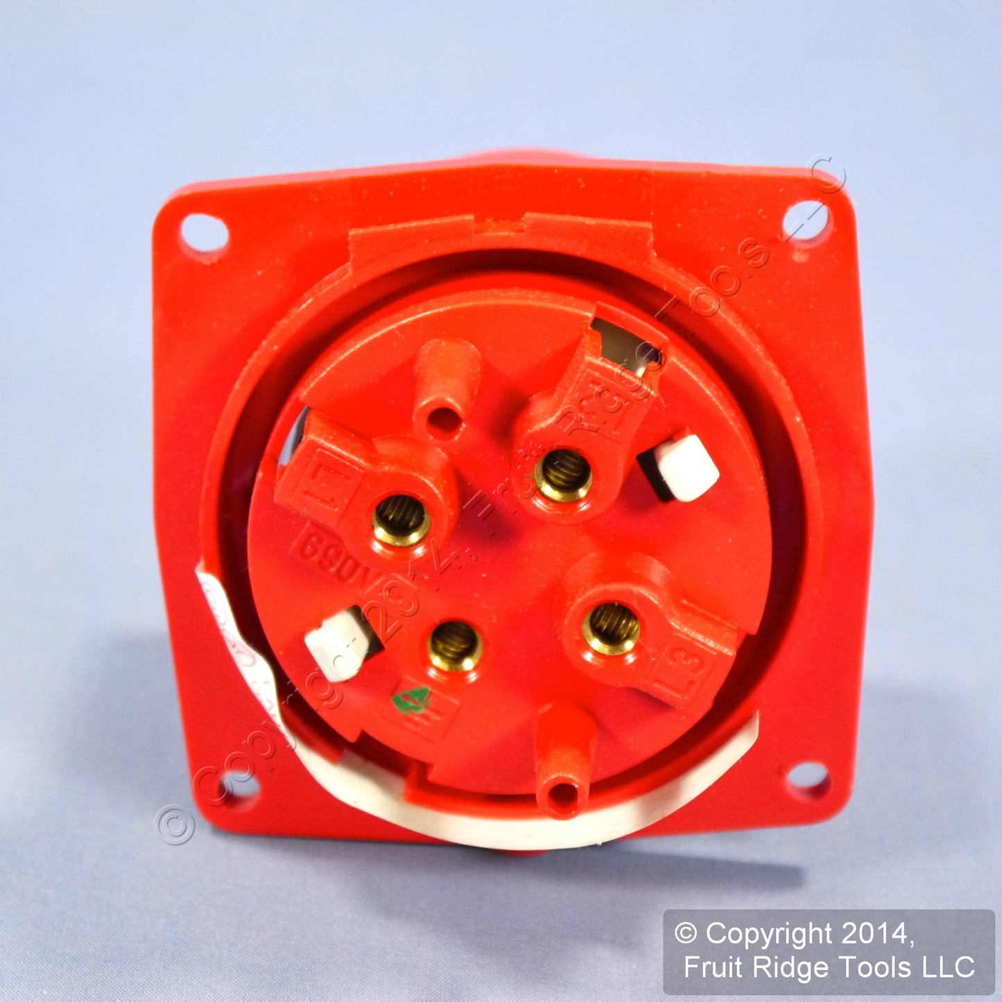 Leviton Industrial Pin & Sleeve Splashproof Plug Inlet 30A 480VAC 3� SP430B7