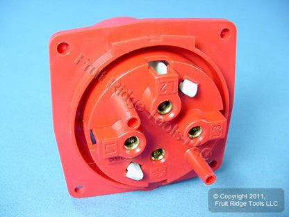Leviton Pin & Sleeve Splashproof Plug Inlet 32A 380/415VAC SP432B6