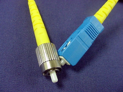 10M Leviton Fiber Optic Singlemode Simplex Patch Cable Cord SC FC SPC SPSCF-S10