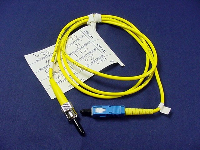 1M Leviton Fiber Optic Singlemode Simplex Patch Cable Cord SC ST SPC SPSCT-S01