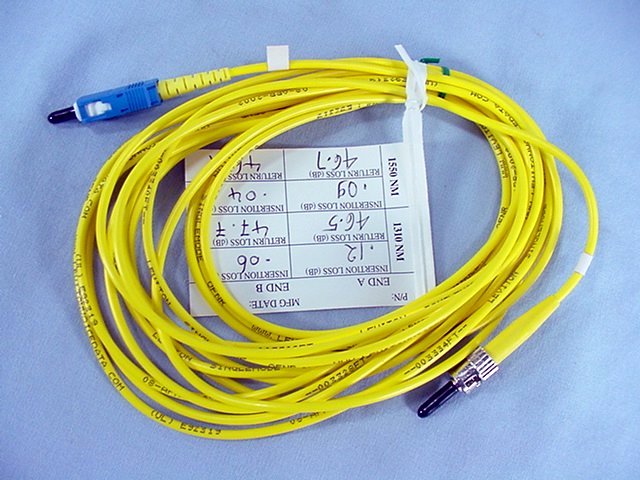 5M Leviton Fiber Optic Singlemode Simplex Patch Cable Cord ST SC SPC SPSCT-S05