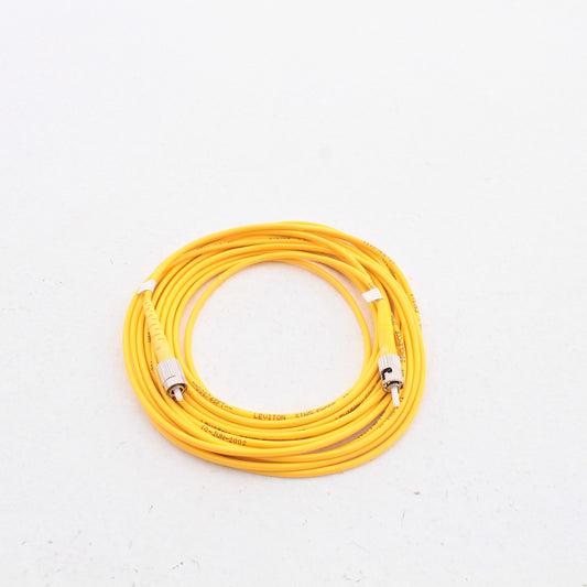 Leviton SPSTF-S05 5-Meter Yellow Fiber Optic Singlemode Simplex Patch Cord ST FC