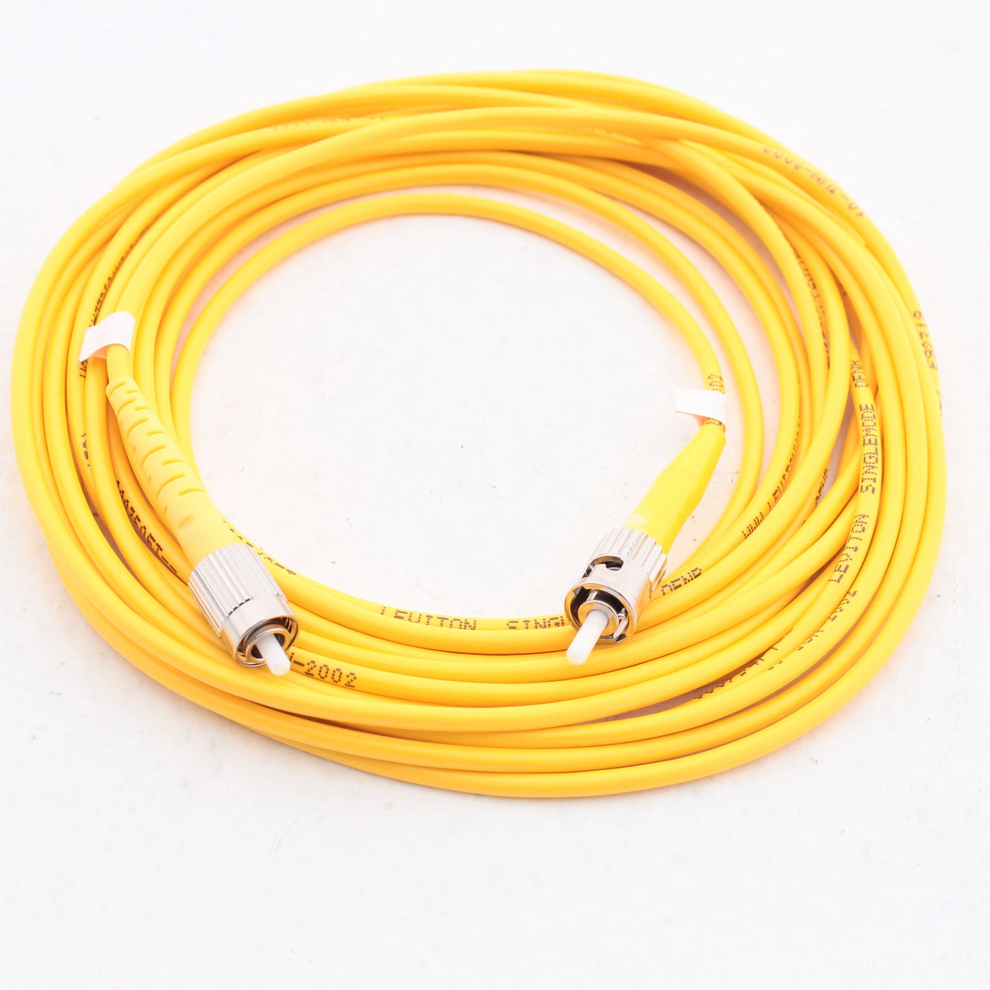 Leviton SPSTF-S05 5-Meter Yellow Fiber Optic Singlemode Simplex Patch Cord ST FC
