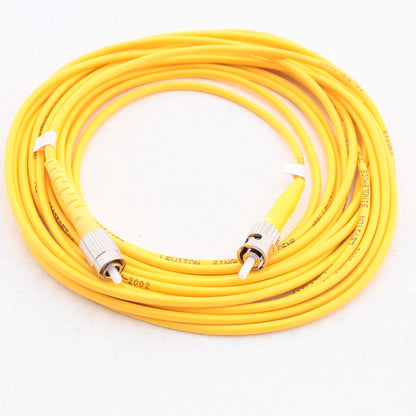 Leviton SPSTF-S05 5-Meter Yellow Fiber Optic Singlemode Simplex Patch Cord ST FC