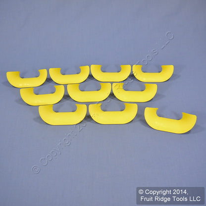 Leviton SRAGD-SLT Yellow Fiber Raceway 2"x2" & 2"x4" Duct Radius Guides 10-Pack