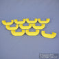 Leviton SRAGD-SLT Yellow Fiber Raceway 2"x2" & 2"x4" Duct Radius Guides 10-Pack
