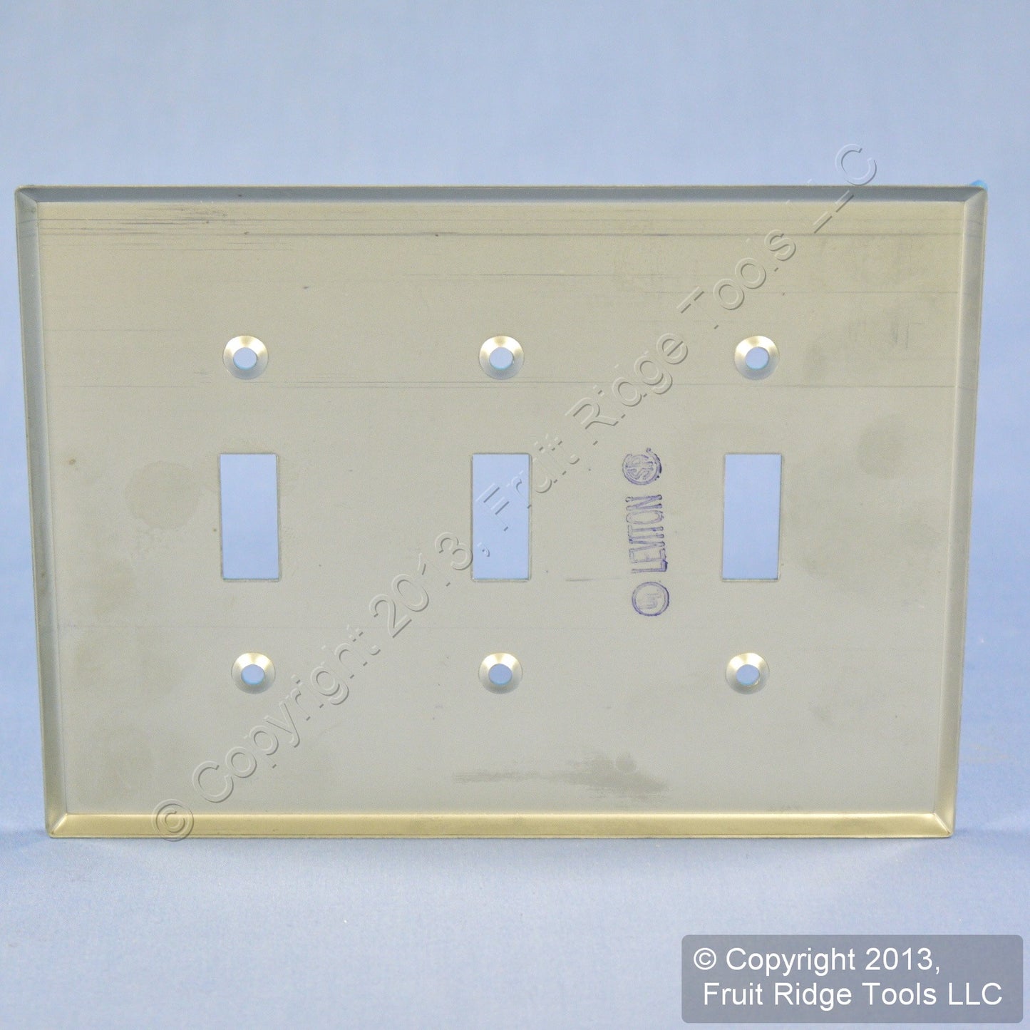 10 Leviton Non-Mag Stainless Steel Midway 3-Gang Switch Cover Wallplates SSJ3-40