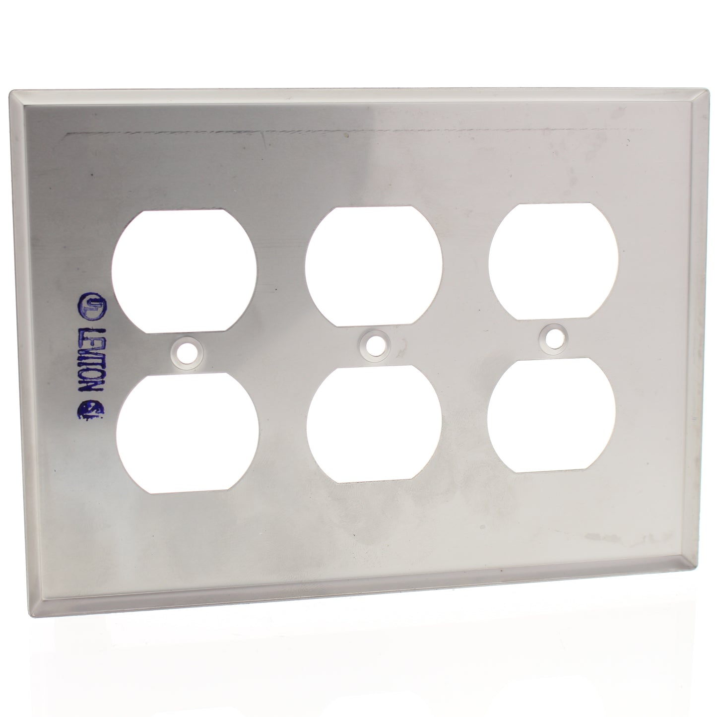 10 Leviton Non-Mag Stainless Steel Midway 3-Gang Receptacle Wallplates SSJ83-40