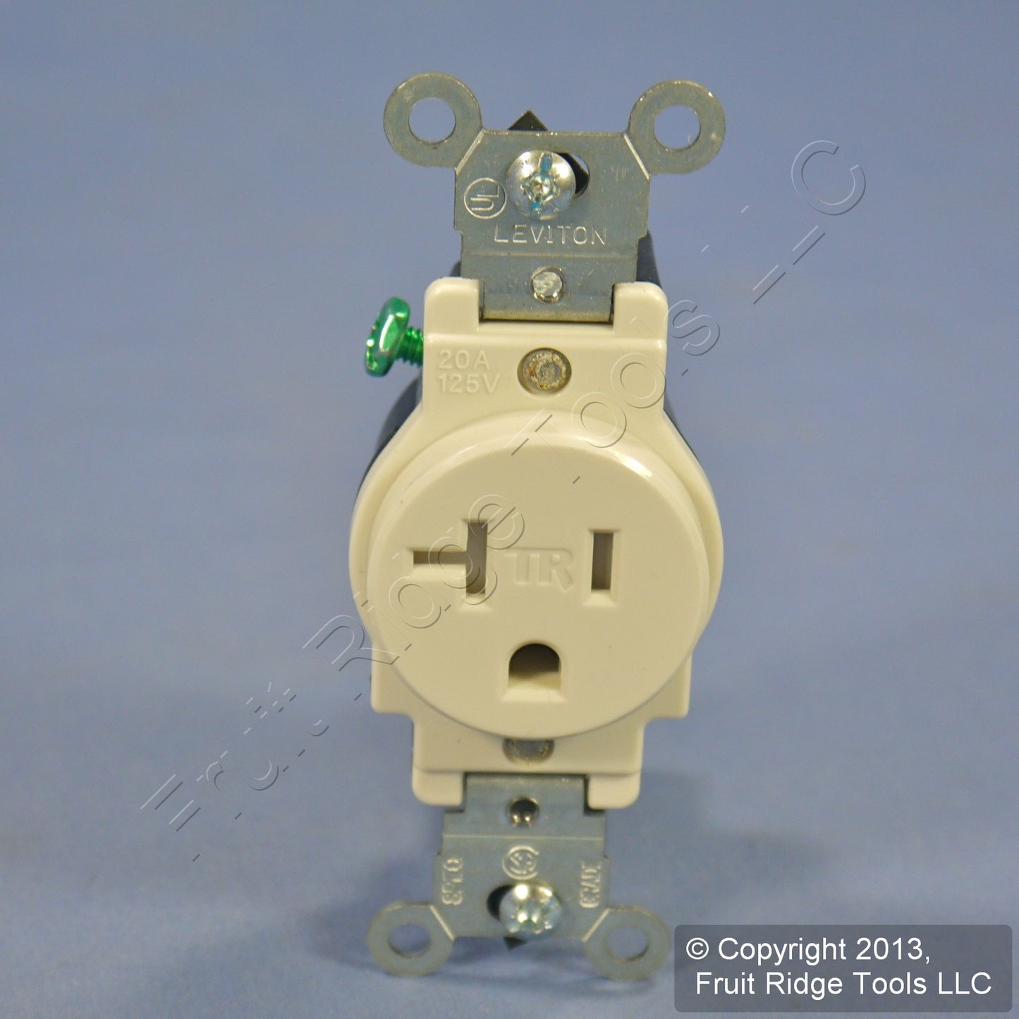 Leviton Light Almond Tamper Resistant Single Outlet Receptacle 20A T5020-T