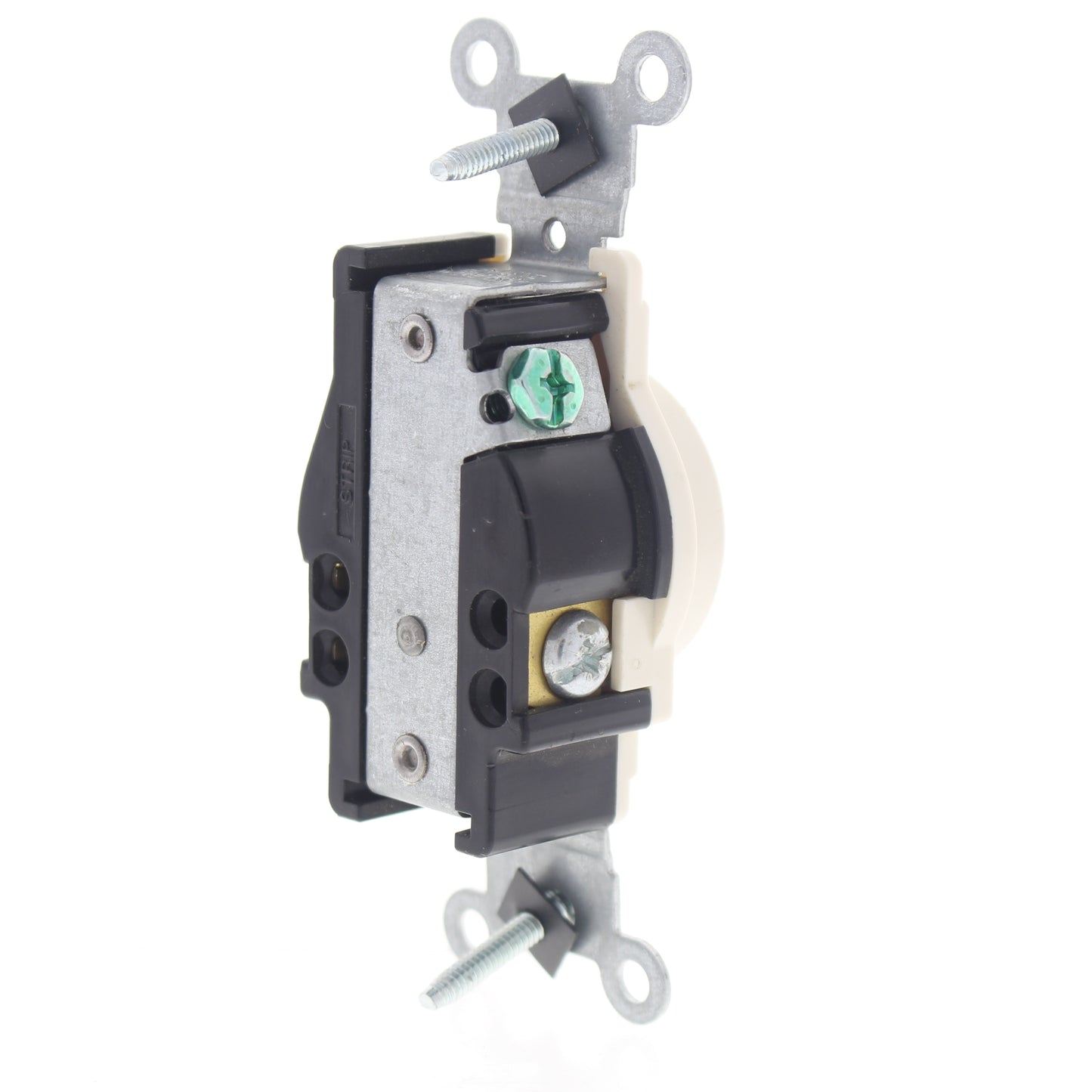Leviton Light Almond Tamper Resistant Single Receptacle 5-20R 20A Bulk T5020-T
