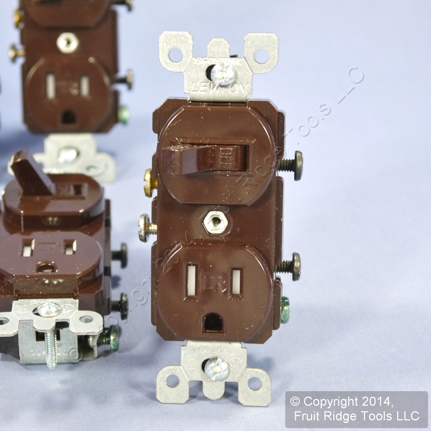 Leviton T5225 Brown Tamper Resistant Wall Toggle Light Switch Outlet 15A 10-Pack