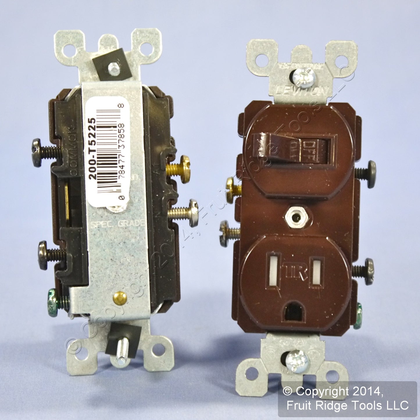 Leviton T5225 Brown Tamper Resistant Wall Toggle Light Switch Outlet 15A 10-Pack