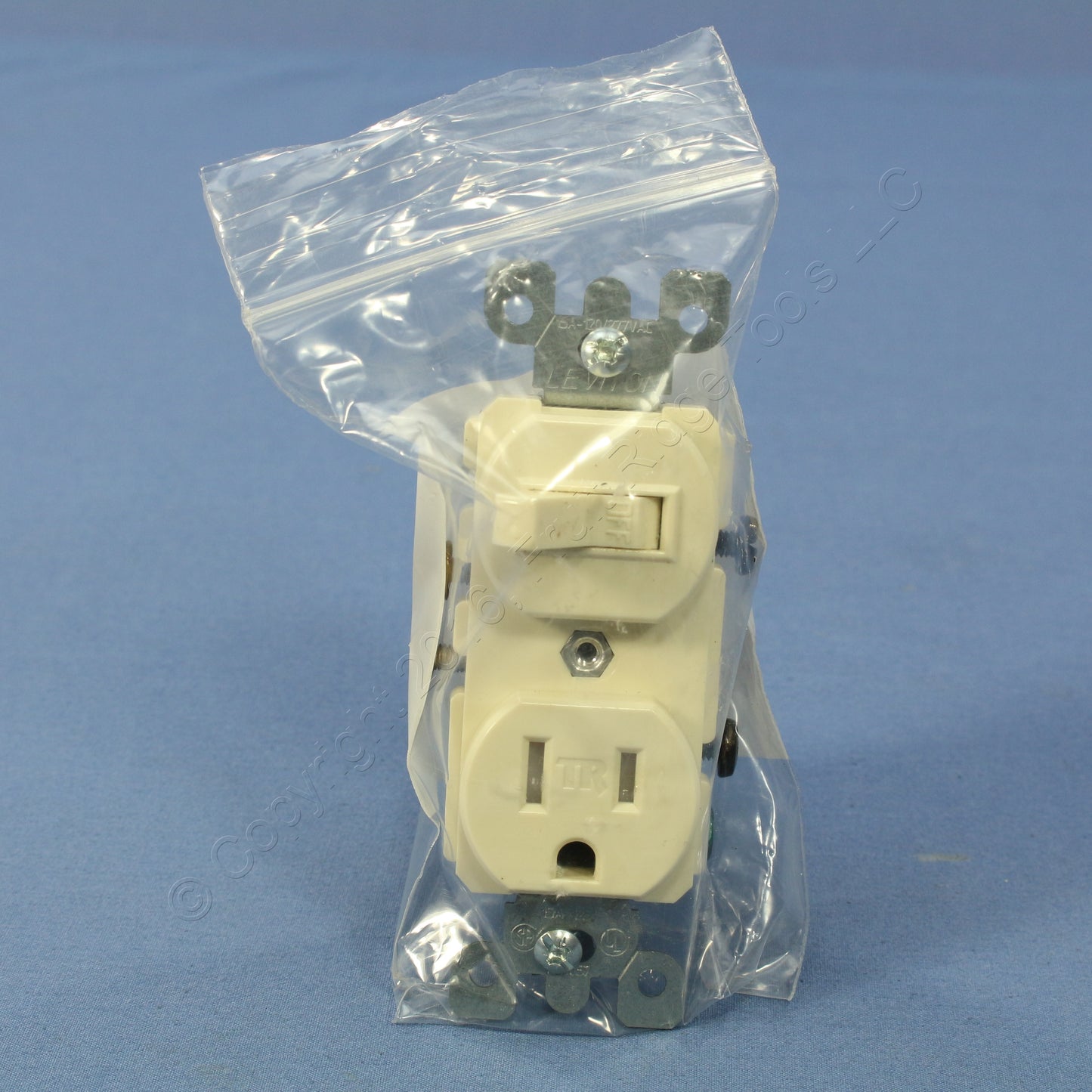 NOS Leviton Almond TAMPER RESISTANT Wall Toggle Light Switch Outlets 15A T5225-A
