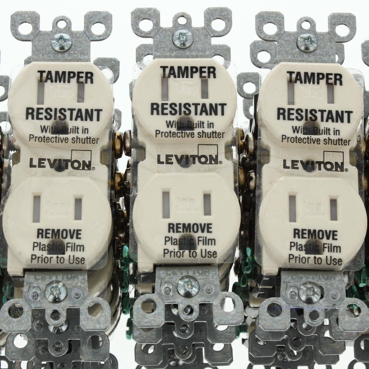 Leviton T5320-A Almond 15A Tamper Resistant Duplex Receptacle Outlet 5-15R 50pcs