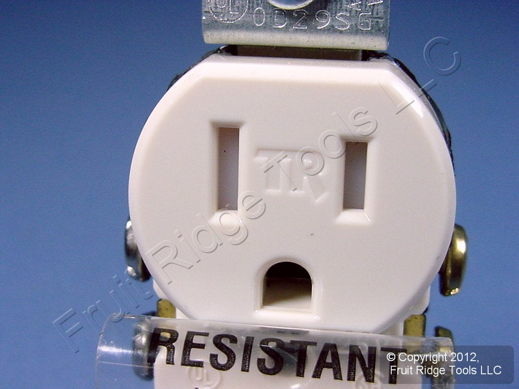 Leviton Light Almond Tamper Resistant Duplex Receptacle Outlet 5-15 15A T5320-T