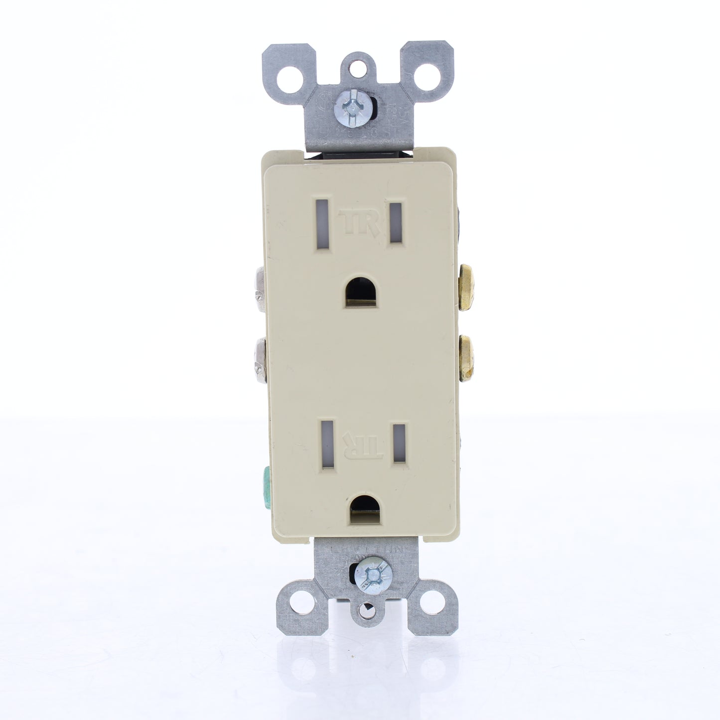 Leviton T5325-I Ivory Scratched Damaged Tamper Resistant Decora Outlet 5-15R 15A