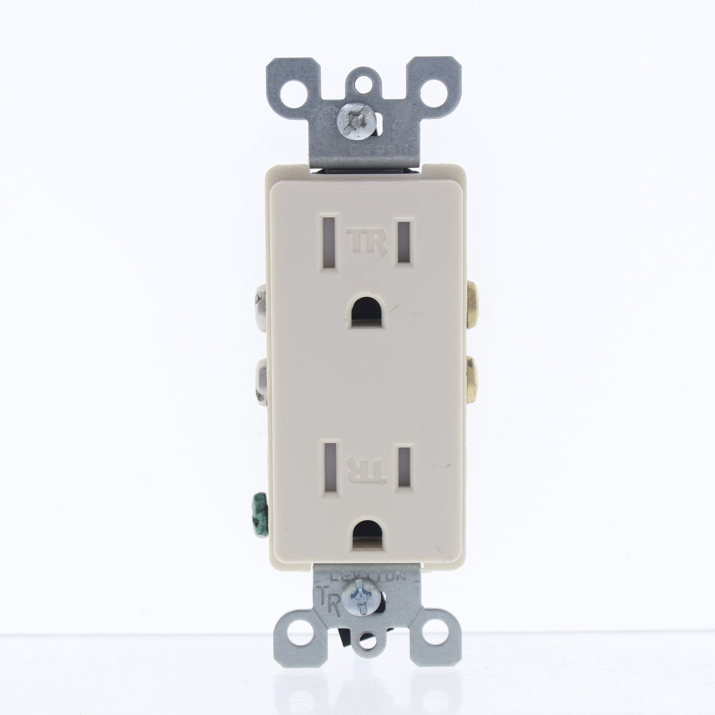 Leviton Light Almond Tamper Resistant Decora Receptacle Outlet 5-15R 15A T5325-T