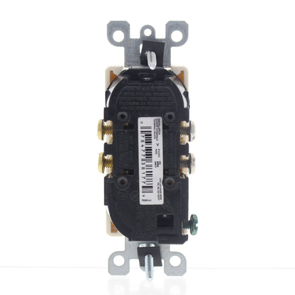 Leviton Light Almond Tamper Resistant Decora Receptacle Outlet 5-15R 15A T5325-T