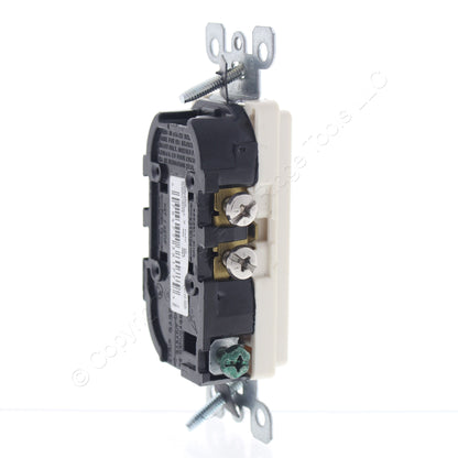 10 Leviton Light Almond Tamper Resistant Decora Receptacles Outlet 5-15R T5325-T
