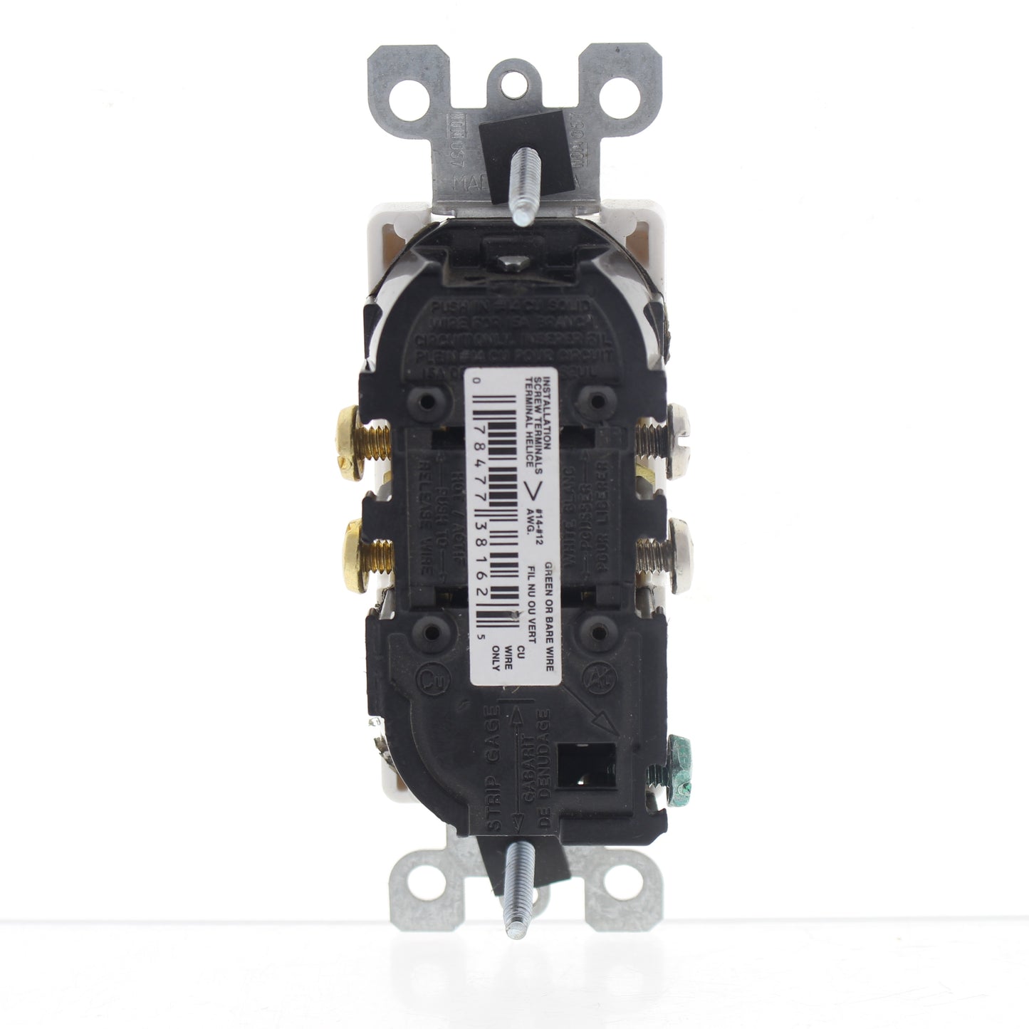 Leviton White Scratched Tamper Resistant Decora Outlet 5-15R 15A T5325-W