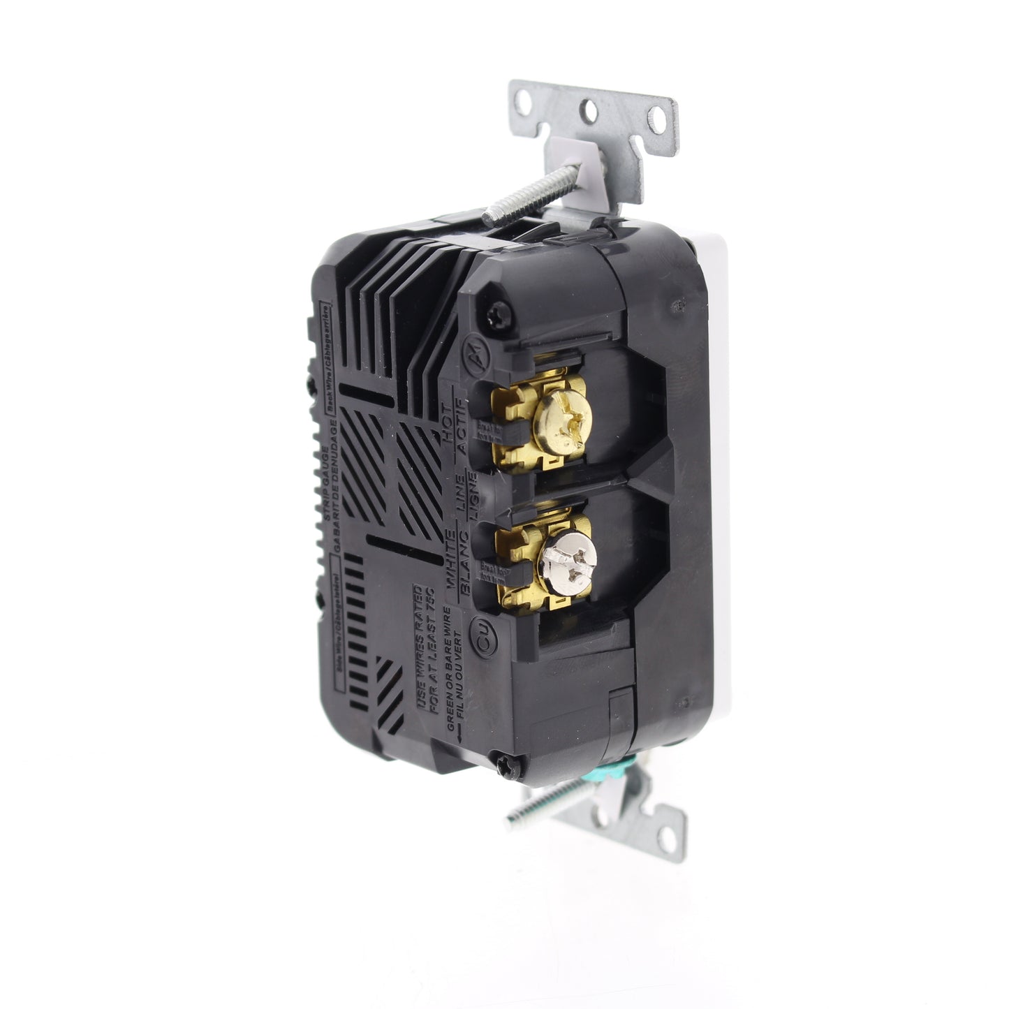 Leviton T5632-W Wall Outlet Charger with 15A Tamper Resistant Receptacles