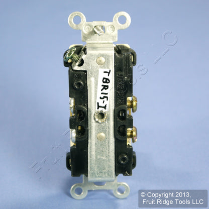 Leviton Ivory Tamper Resistant Duplex Receptacle Outlet 15A 125V Bulk TBR15-I