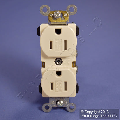 Leviton Lt. Almond Tamper Resistant Duplex Receptacle Outlet 15A TBR15-T Boxed