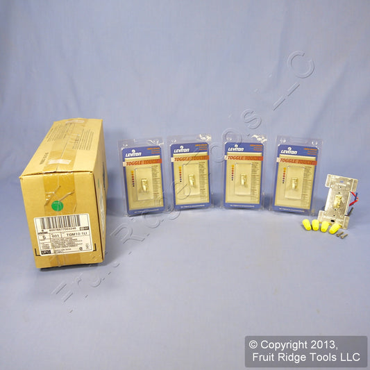 Leviton TGM10-1LI Ivory 3-Way Magnetic Low Volt Touch Dimmer Switches 1000W 5pcs