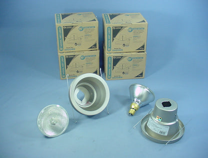 Lithonia 5H20BN 5" Brushed Nickel Wet Light Recessed Finishing Trim w/ Bulb 6pcs