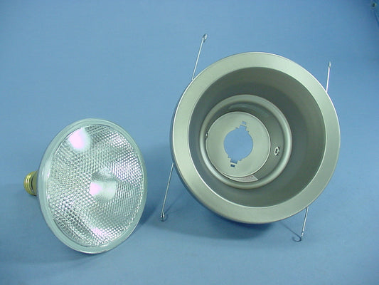 Lithonia 5" Brushed Nickel Wet Light Recessed Finishing Trim with Bulb 5H20BN
