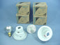 6 Lithonia Lighting 5" White Wet Light Recessed Finishing Trim w/ Bulb 5H20MW