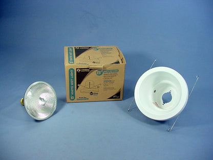 Lithonia Lighting 5" White Matte Wet Light Recessed Finishing Trim + Bulb 5H20MW