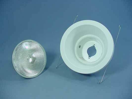 Lithonia Lighting 5" White Matte Wet Light Recessed Finishing Trim + Bulb 5H20MW