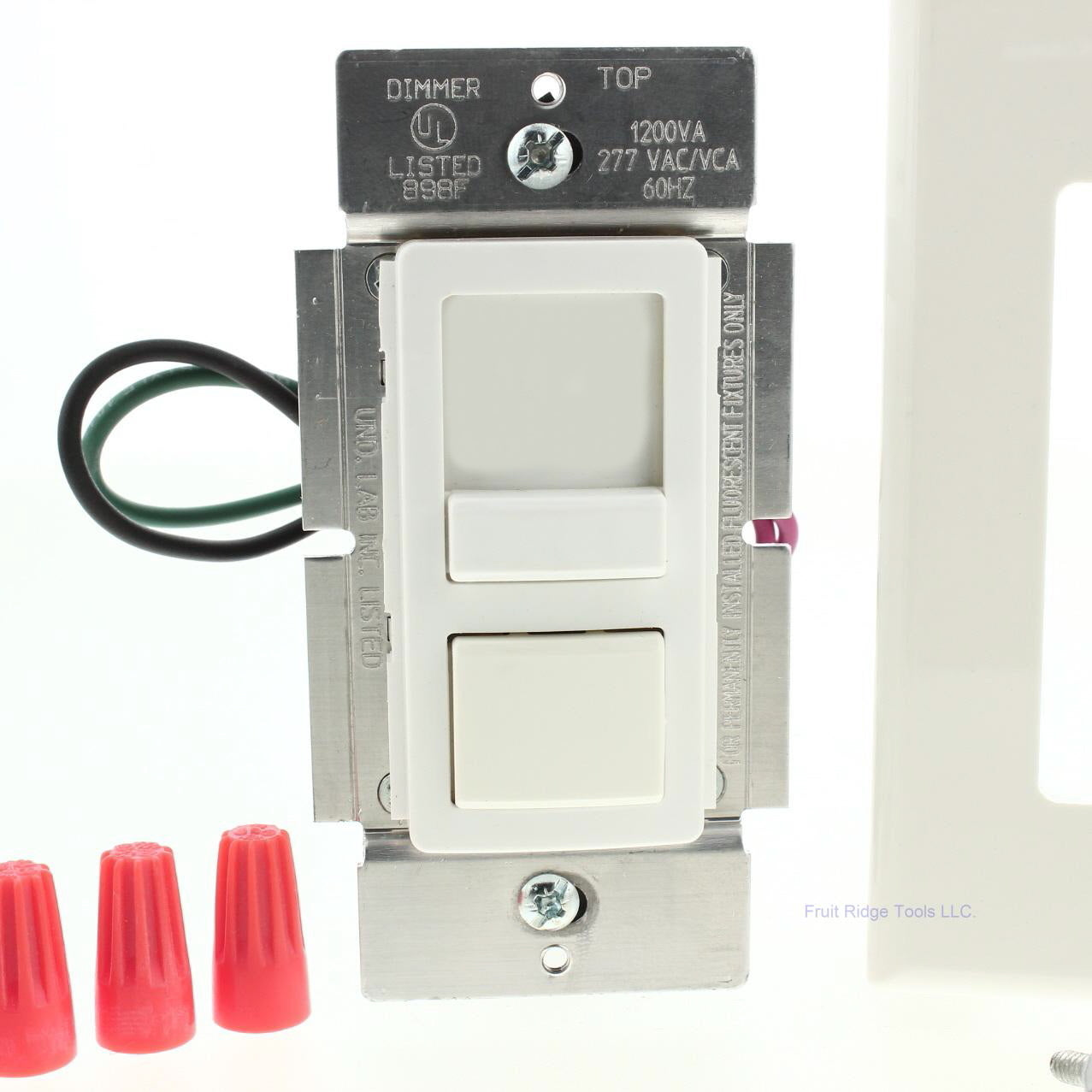 Lithonia 3-Way White IPX12-1LW Dimmer Switch Preset 1-Pole 1200VA Mark X 277V