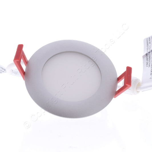 Lithonia Wafer 3" LED Recessed Downlight 2700K Brushed Nickel 120V 60Hz 9.6W