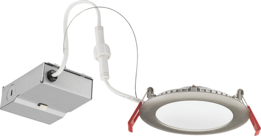 Lithonia 4" Wafer-Thin LED Downlight Brushed Nickel Retrofit WF4-LED-40K-BN-M6