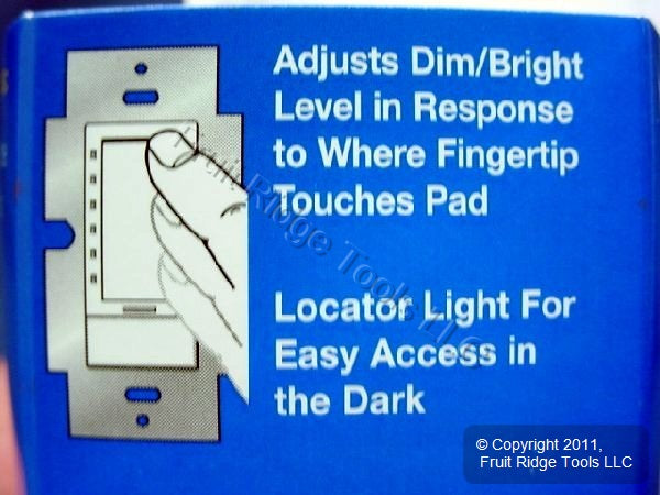 Leviton Almond TouchPoint Touch Light Dimmer Switch Decora 600W TPI06-1LA