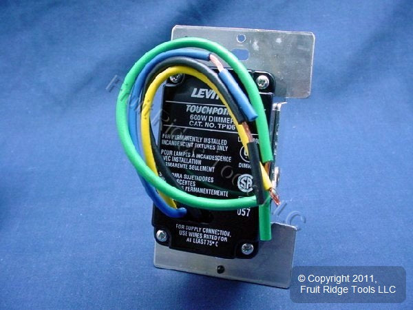 Leviton Almond TouchPoint Touch Light Dimmer Switch Decora 600W TPI06-1LA